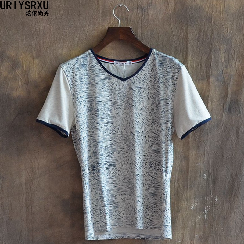 Easy-Care-Brief-2014-Casual-Summer-T-Shirt-Male-Slim-Print-Short-Sleeve-Headcounts-T-Shirts-32248604860