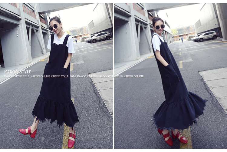 Europe-Women-Lotus-Leaf-Stitching-Strap-Dress-Korean-Tassel-Fishtail-Dress-Boy-Harness-Dress-Autumn--32747643529