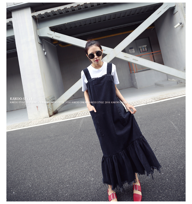 Europe-Women-Lotus-Leaf-Stitching-Strap-Dress-Korean-Tassel-Fishtail-Dress-Boy-Harness-Dress-Autumn--32747643529