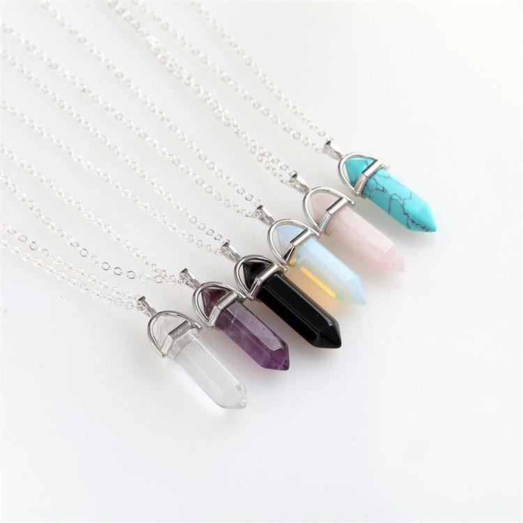 Fashion-Hexagonal-Column-Necklace-Natural-Crystal-Pendants-Pink-6-colors-Stone-Necklaces-Chains-Pend-32701236157