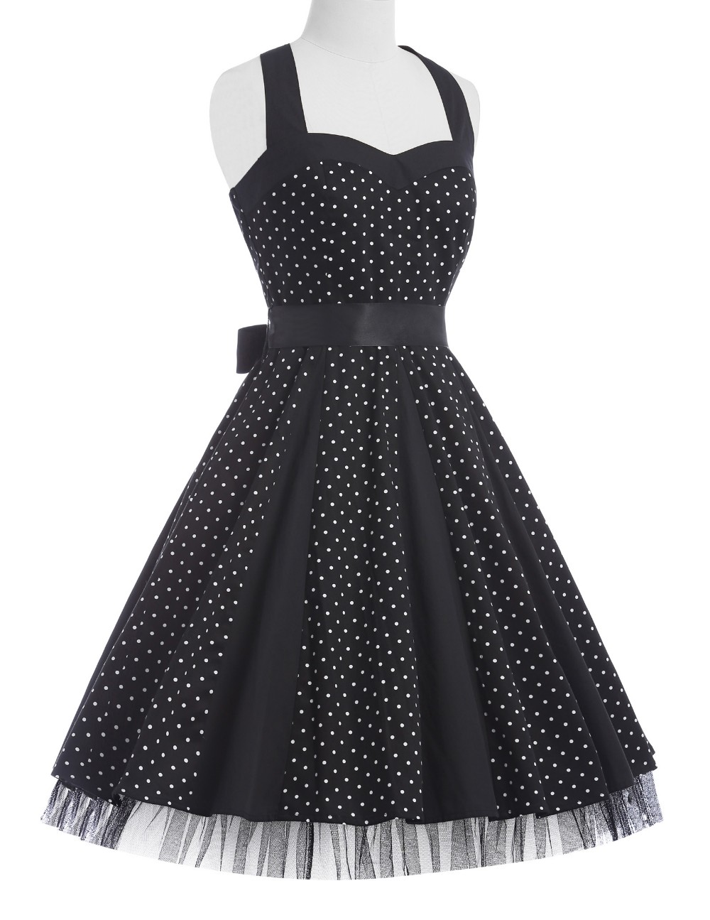 Fashion-Summer-Dress-2017-Sexy-Halter-Robe-Polka-Dots-Pinup-Rockabilly-50s-60s-Vintage-Dress-Vestido-32438557402