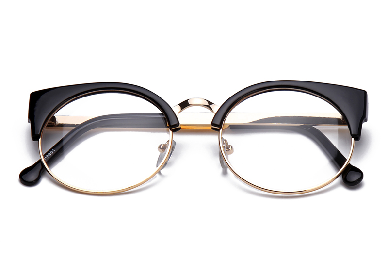 Fashion-Women-Brand-Designer-Cat39s-Eye-Glasses-Half--Frame-Cat-Eye-Glasses-Women-Eyeglasses-Frames--32355950696