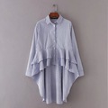 Fashion-Women-Solid-color-Butterfly-Sleeve-Shirts-O-Neck-Smock-Casual-Blouses-Loose-Tops-chemise-fem-32793086474