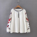 Fashion-Women-Solid-color-Butterfly-Sleeve-Shirts-O-Neck-Smock-Casual-Blouses-Loose-Tops-chemise-fem-32793086474