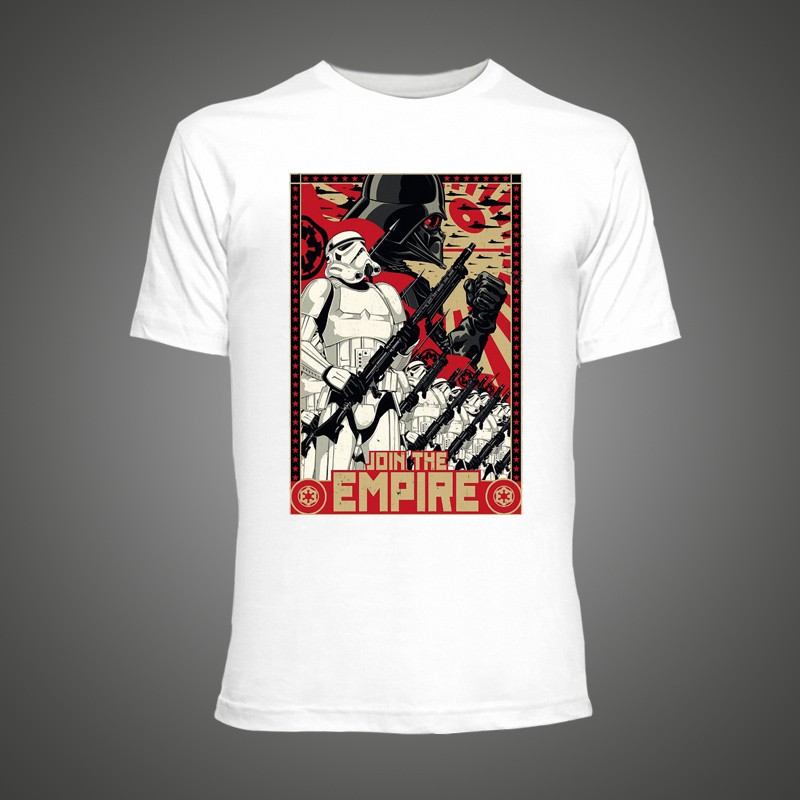 Fashion-mens-t-shirts-2016-shirt-Cool-Star-Wars-Empire-Propaganda-White-hip-pop-t-shirt-Movies-anime-32651253720