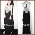 Free-Shipping-2016-New-Fashion-Loose-Denim-Dresses-With-Holes-Jeans-Suspenders-One-Piece-All-match-L-32423817257
