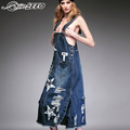 Free-Shipping-2016-New-Fashion-Loose-Denim-Dresses-With-Holes-Jeans-Suspenders-One-Piece-All-match-L-32423817257