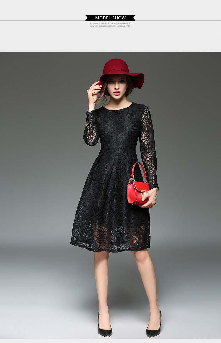 Free-Shipping-2017-Sexy-Geometric-retro-O-neck-long-sleeved-A-line-black-gray-lace-dress-Hollow-out--32781024385
