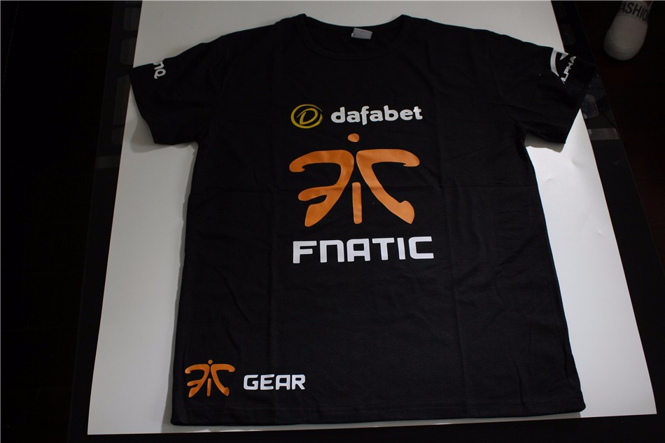 Free-shipping-CSGO-LOL-Champion-Game-Team-Fnatic-T-Shirt-O-Neck-cotton-casual-Tees-steelseries-Game--32716004356