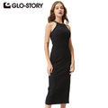 GLO-STORY-Women-Sexy-Party-Dress-2018-Black-Elegant-Sleeveless-Bodycon-Femmes-Side-Slit-Ribbed-Mid-C-32574118416