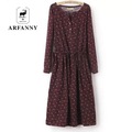 Girl-fashion-loose-College-Wind-cotton-long-sleeved-dress--new-female-Daisy-Print-Long-ladies-Spring-32721554358