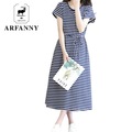 Girl-fashion-loose-College-Wind-cotton-long-sleeved-dress--new-female-Daisy-Print-Long-ladies-Spring-32721554358