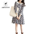 Girl-fashion-loose-College-Wind-cotton-long-sleeved-dress--new-female-Daisy-Print-Long-ladies-Spring-32721554358