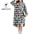 Girl-fashion-loose-College-Wind-cotton-long-sleeved-dress--new-female-Daisy-Print-Long-ladies-Spring-32721554358