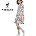 Girl-fashion-loose-College-Wind-cotton-long-sleeved-dress--new-female-Daisy-Print-Long-ladies-Spring-32721554358