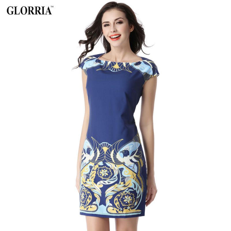 Glorria-Female-Summer-Print-Tunic-Dresses-Women-Elegant-Casual-Sundress-Office-Work-Business-Party-B-32753165265