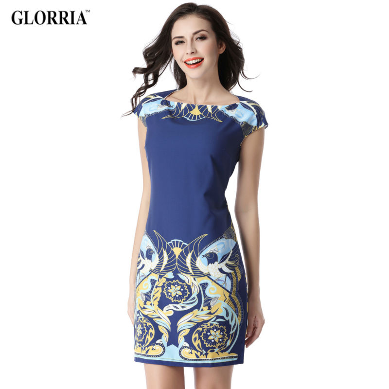 Glorria-Women-Colorful-Insect-Leaf-Print-Shirt-Dress-Summer-Casual-Fashion-Turn-down-Collar-Short-Sl-32658288414