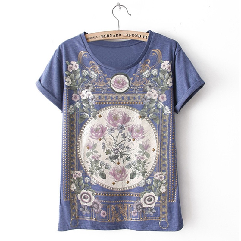 HDY-Haoduoyi-2016-Fashion-New-Women-Casual-Slim-Top-Vintage-Elegant-Floral-Print-Tees-Short-Sleeve-C-32697363726