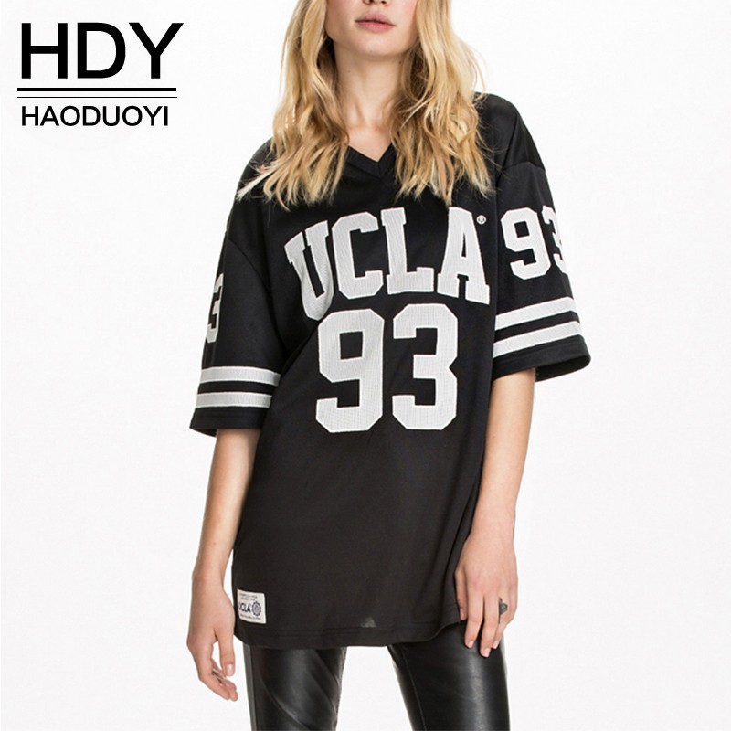 HDY-Haoduoyi-2016-Summer-New-Fashion-Casual-V-Neck-Letter-Print-Tees-Boyfriend-Style-Loose-Women-T-s-32692824940