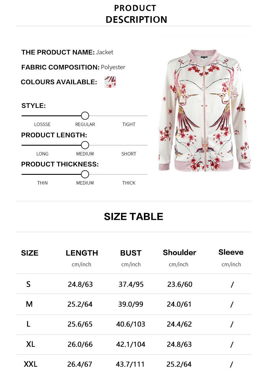 HDY-Haoduoyi-Phoenix-Print-White-Bomber-Jacket-Exotic-Stand-Collar-Zipper-Pink-Jacket-Casual-Loose-S-32743555170