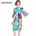 HIGH-QUALITY-New-Fashion-2017-spring-Dress-Women39s--V-neck-Bohemia-Embroidery-Dress-32793691018