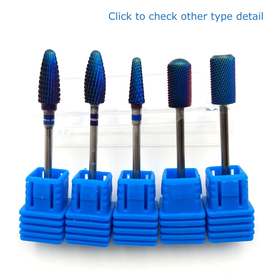 HYTOOS-Blue-Tungsten-Carbide-Burrs-Nano-Coating-Round-Drill-Bit-Nails-332quot-Bits-For-Manicure-Prof-32704644318