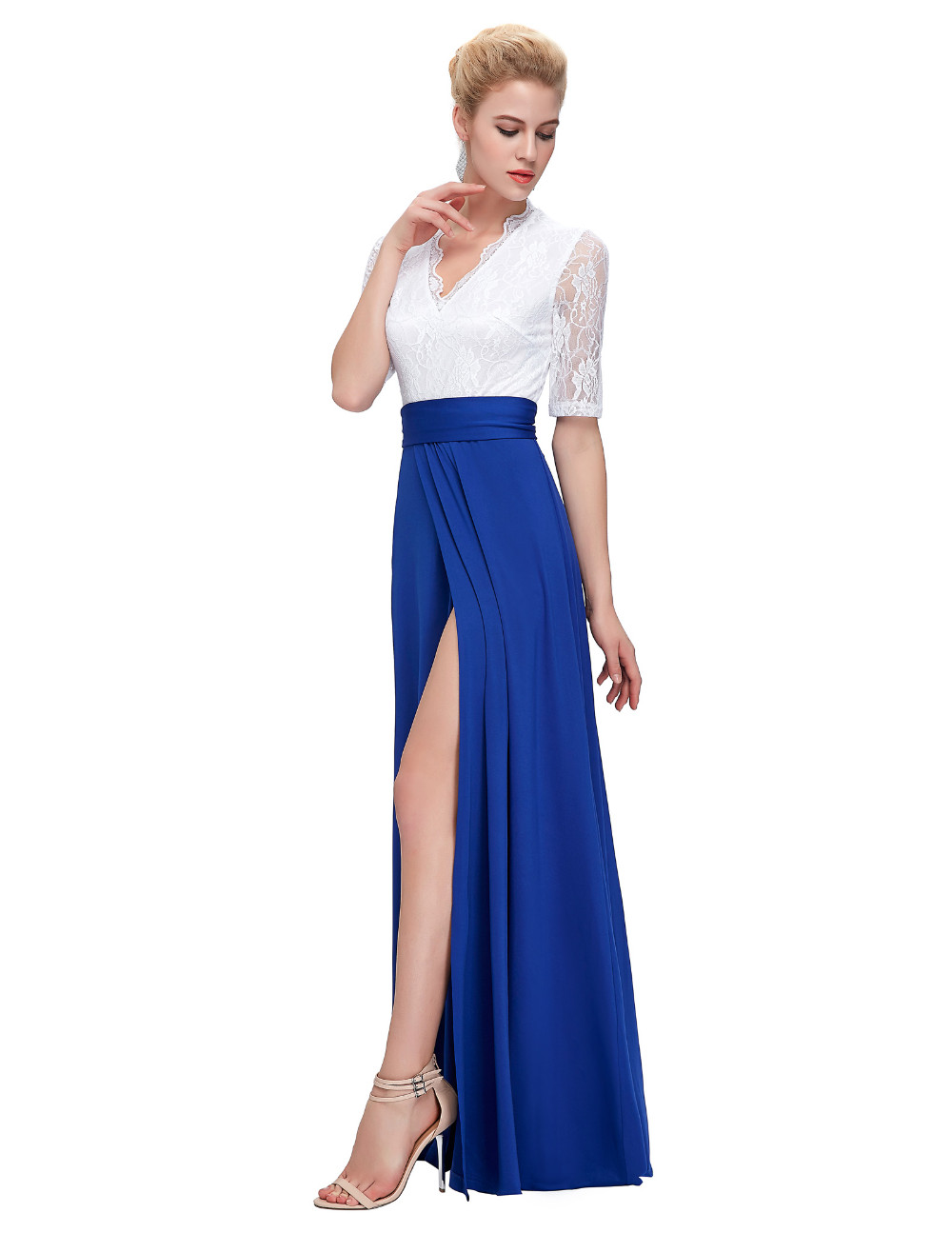 Half-Sleeve-Lace-party-dress-women-summer-style-robe-de-soiree-split-Floor-Length-Formal-Navy-Blue-s-32646277022