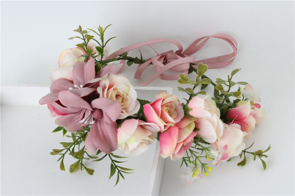 Handmade-rose-Flower-crown-Garland-Halo-for-Wedding-Travel-Festivals-Girl-flower-wreath-Headpiece-De-32652282045