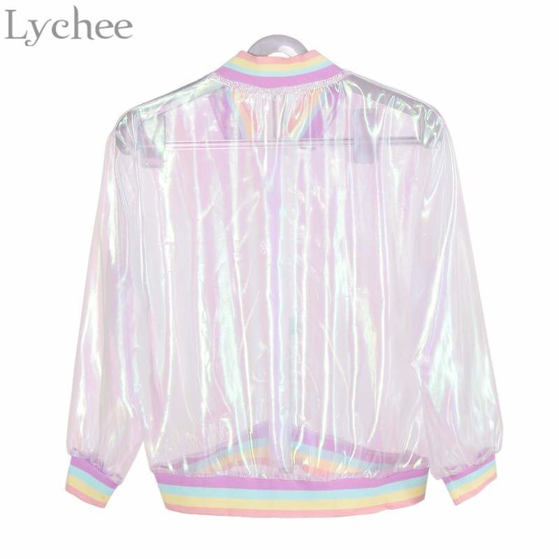 Harajuku-Summer-Women-Jacket-Laser-Rainbow-Symphony-Hologram-Women-BasicCoat-Clear-Iridescent-Transp-32712489059