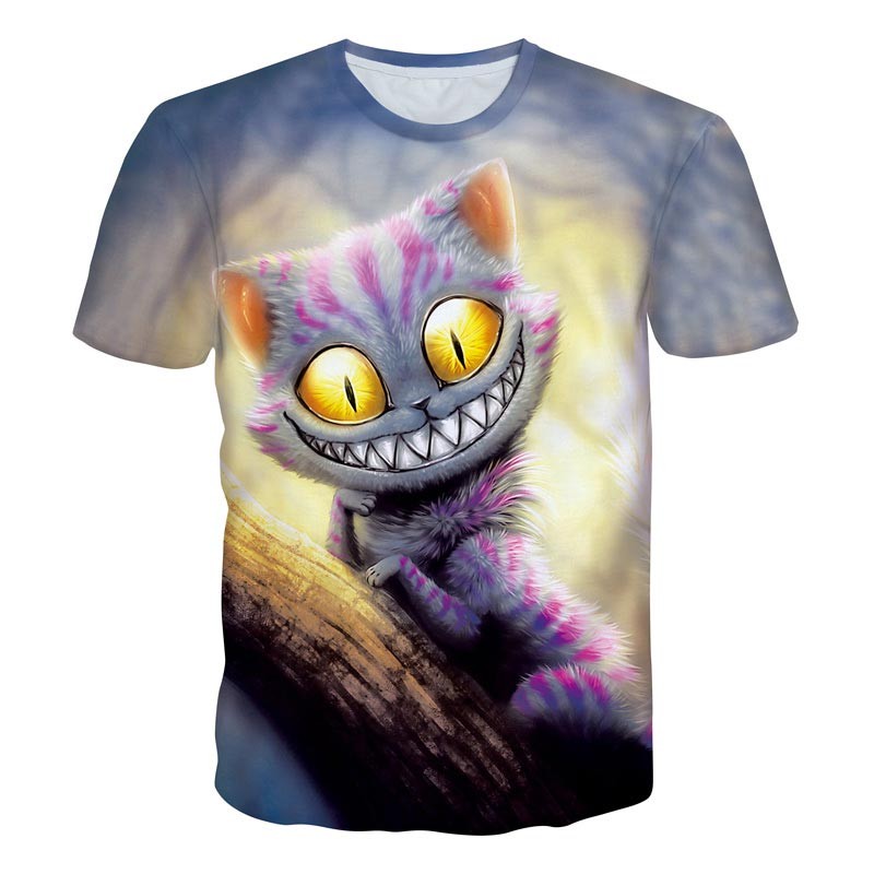 Headbook-New-Fashion-MenWomen-T-shirt-Summer-Tops-Short-Sleeve-cat-3d-Print-T-shirt-Space-galaxy-T-s-32622128241