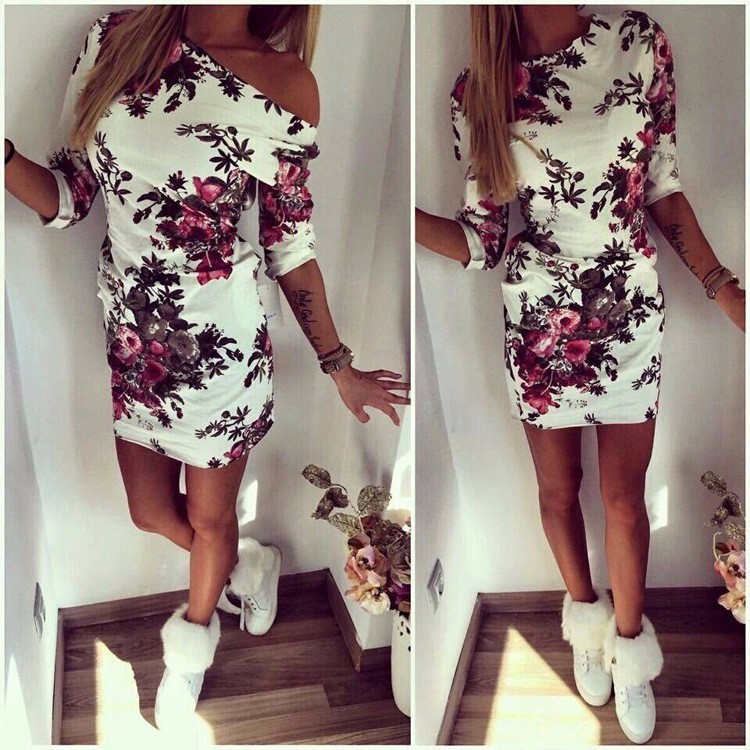 Heyouthoney-high-quality-women-lady-summer-elegant-slim-bodycon-vintage-floral-print-sexy-mini-Dress-32665788396
