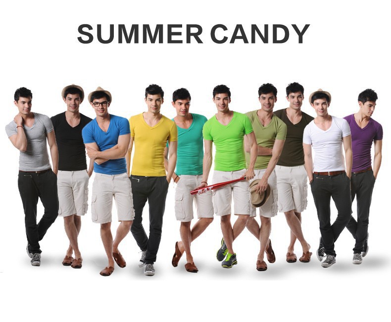 High-Quality-Cotton-T-Shirt-Men-Brand-XUBA-T-Shirts-Men-Sexy-V-Neck-Mens-T-Shirts-Simple-Plain-Color-1195439182