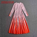 High-quality-2018-new-arrive-fashion-lady-elegant-short-sleeve-turn-down-collar-embroidery-A-line-on-32748273030
