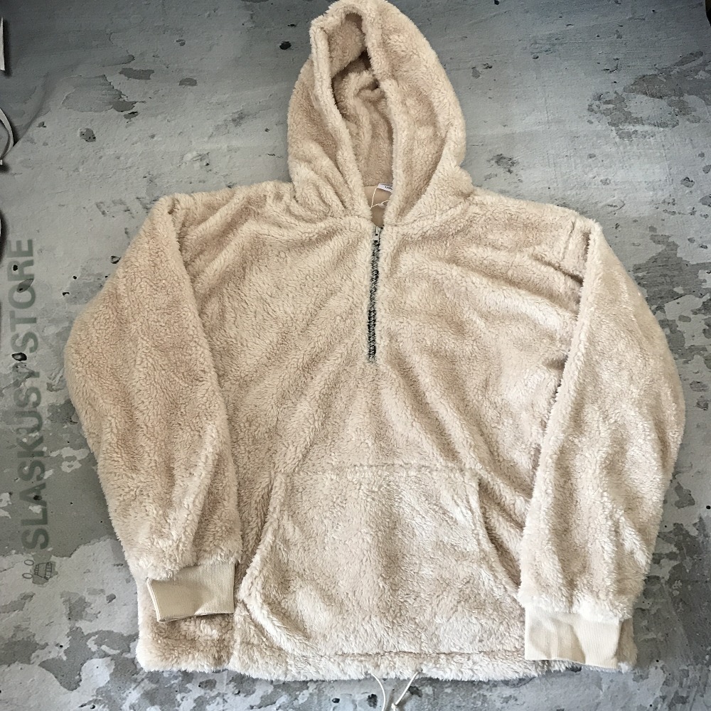 Hiphop-Brand-Kanye-West-Half-Zipped-Hoodies-AutumnampWinter-2017-Mens-Skateboard-Polar-Fleece-Warm-Z-32739646161