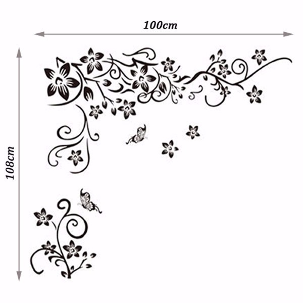 Hot-DIY-Wall-Art-Decal-Decoration-Fashion-Romantic-Flower-Wall-Sticker-Wall-Stickers-Home-Decor-3D-W-32427733693