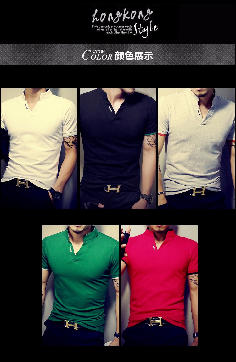 Hot-Sale-Fashion-Solid-V-Neck-Men39s-T-Shirt-2017-Summer-Short-Sleeve-Casual-T-Shirt-Men-Cotton-Slim-32769978784