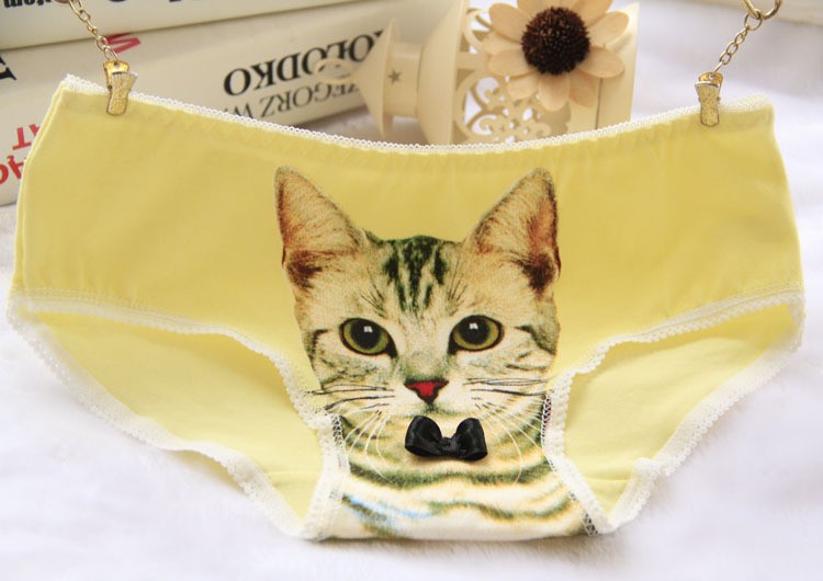 Hot-Selling-Cotton-Panties-Women39s-Plus-Size-Underwear-Briefs-3D-Printing-Panty-Cat-Panties-Sexy-Gi-32530138556