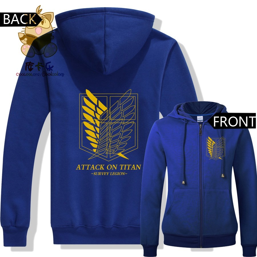 Hot-anime-Attack-on-titan-Gold-color-printing-freedom-wing-logo-zipper-hoodies-warm-hoodies--ac268-32754852970