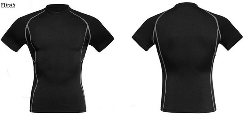 J1008-S-XXL-Mens-Short-Sleeve-Compression-Shirt-Base-Layers-Under-Tops-Skins-Gear-Wear-Casual-T-Shir-32336282652