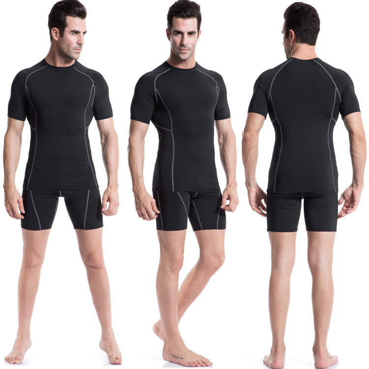 J1008-S-XXL-Mens-Short-Sleeve-Compression-Shirt-Base-Layers-Under-Tops-Skins-Gear-Wear-Casual-T-Shir-32336282652