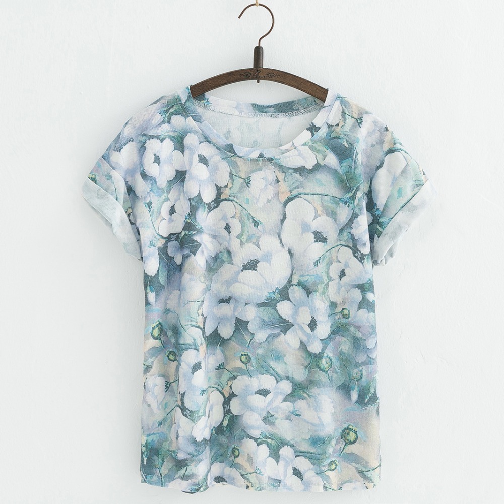 JKKUCOCO-New-Style-Flowers-printing-t-shirts-Cotton-t-shirt-Women-Tops-Short-Sleeve-T-shirt-Casual-S-32794585262