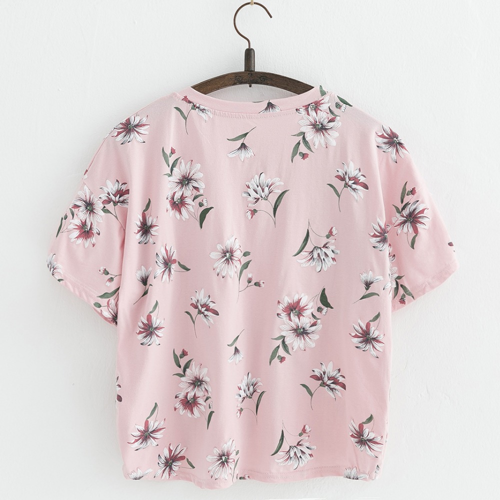 JKKUCOCO-Nice-Flowers-Cotton-T-shirt-Women-t-shirt-front-short-back-long-short-Sleeve-Casual-T-shirt-32794501586