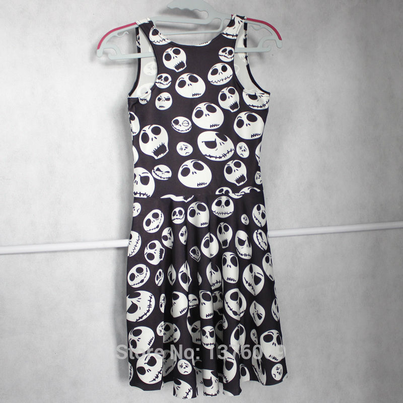 Jack-Skellington-Dresses-For-Party-Nightmare-Before-Christmas-Stretchy-One-Piece-Sleeveless-Sexy-A-L-32753177431