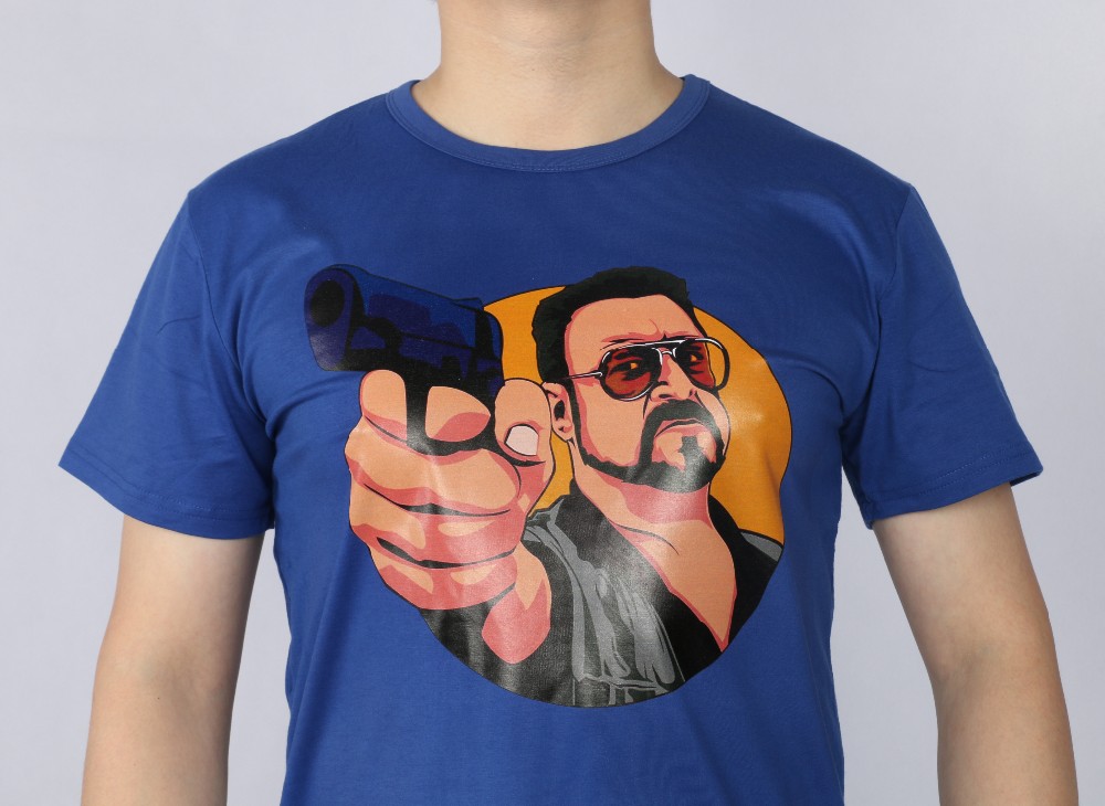 Jeff-Bridges-the-big-lebowski-Coen-Brothers---t-shirt-Top-Lycra-Cotton-Men-T-Shirt-32736840831