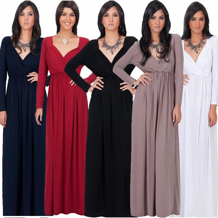 Jessie-Vinson-Elegant-Women-Sexy-Deep-V-neck-Short-Batwing-Sleeve-Maxi-Dress-Evening-Party-Long-Dres-1000003336323