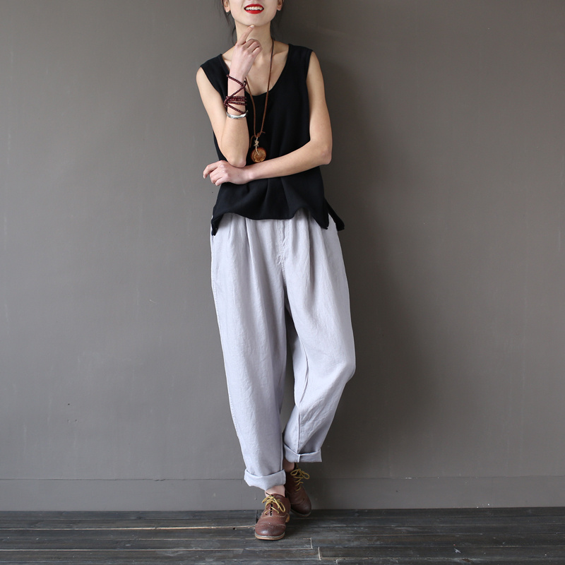 Johnature-12-Colors-Tank-2017-New-Summer-Cotton-Women-Vest-Knitted-Solid-Color-O-neck-Washed-Female--32794167618