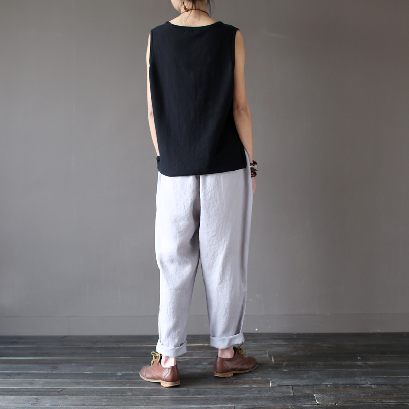 Johnature-12-Colors-Tank-2017-New-Summer-Cotton-Women-Vest-Knitted-Solid-Color-O-neck-Washed-Female--32794167618