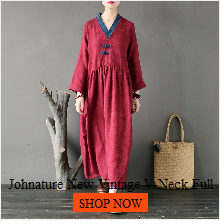 Johnature-Women-Vintage-Dress-Patckwork-2018-Autumn-New-Casual-O-Neck-Fold-Loose-Double-Cotton-Long--32780168653