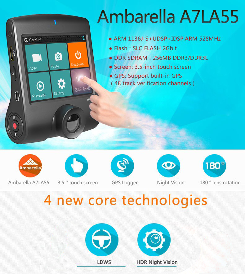 Junsun-Car-DVR-Camera-Ambarella-A7-Full-HD-1080P-30-FPS-GPS-Logger-Video-Recorder-Night-Vision-car-d-32399004212