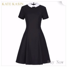 Kate-Kasin-Women-Robe-Pin-Up-Dress-Retro-Vintage-50s-60s-Rockabilly-Bow-Swing-Dress-Summer-Dresses-E-32795675145